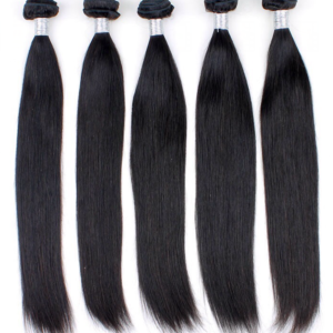 hairkartt indian straight hair bundles | machine weft 100% human hair (natural black)